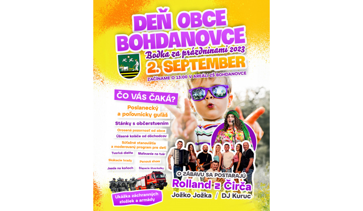 Deň obce Bohdanovce - program
