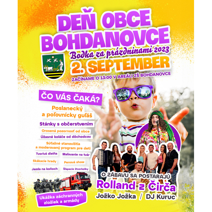 Deň obce Bohdanovce - program