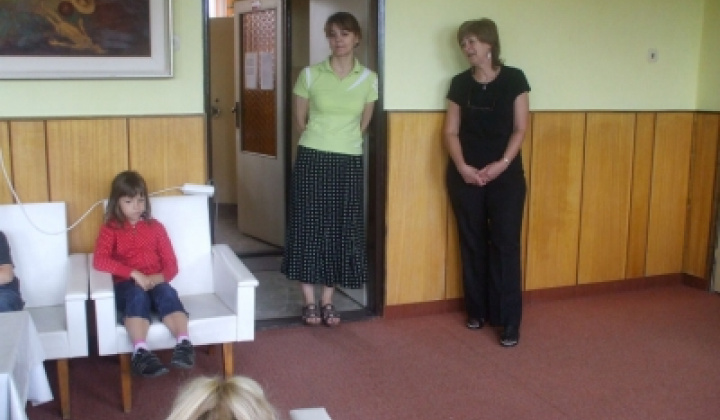 Návšteva detí na Obecnom úrade